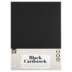 CraftID - Hobbykarton A4 220gr schwarz 10 Blatt