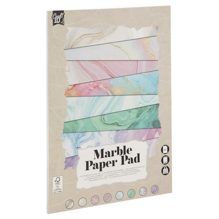 CraftID - Carton Hobby A4 175gr marbre 16 feuilles
