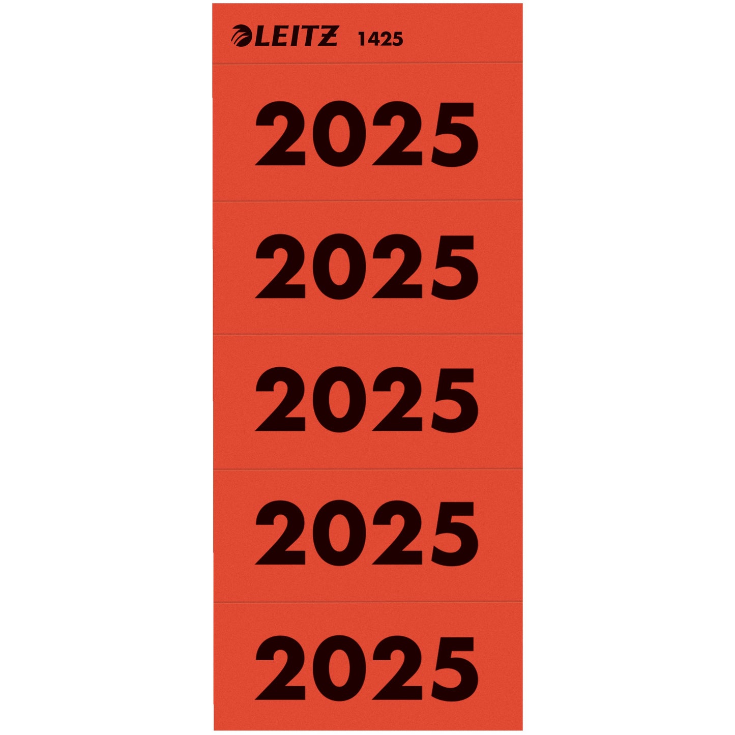 Leitz - Rückenschild 2025 rot 100 Stück