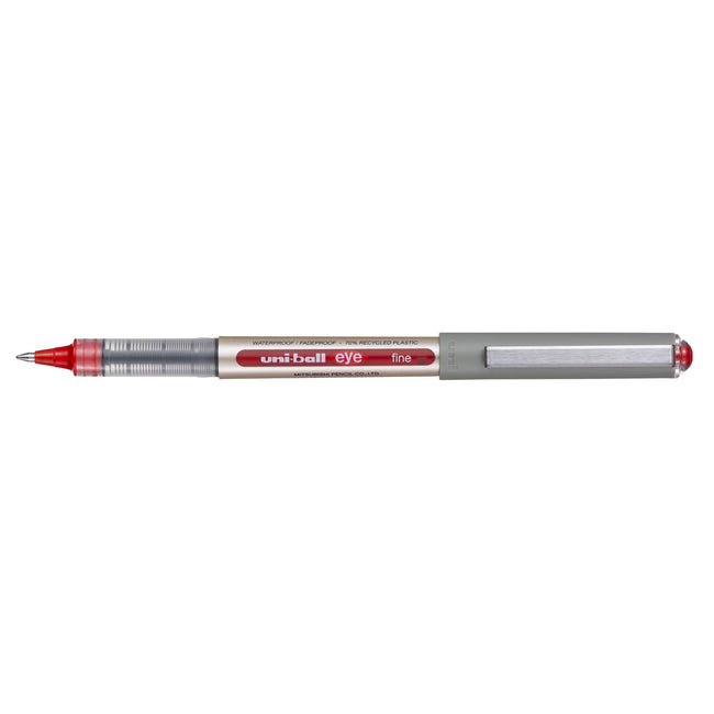 Uni-ball - Stylo roller eye eco 157e m rouge | 12 pièces