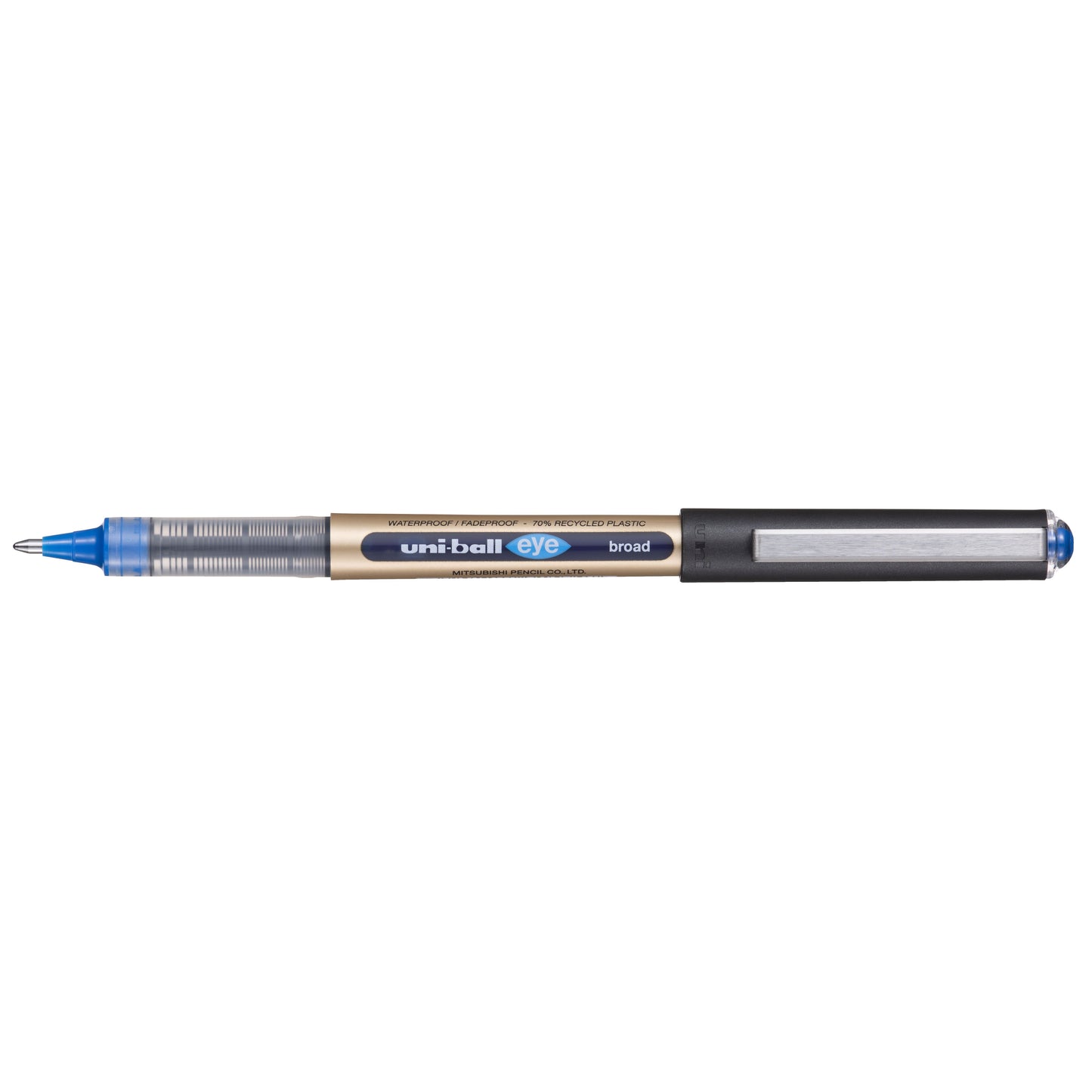 Uni-ball - Stylo roller oeil 150n b bleu