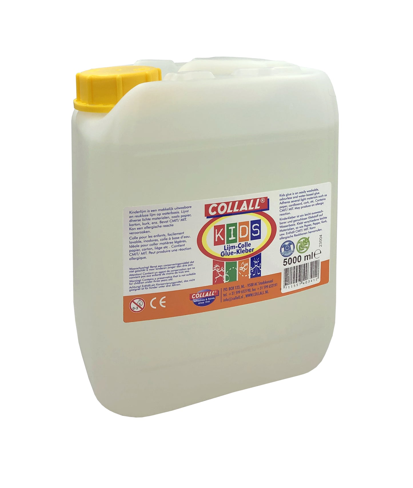 Collall -  Kinderlijm  uitwasbaar jerrycan 5 liter