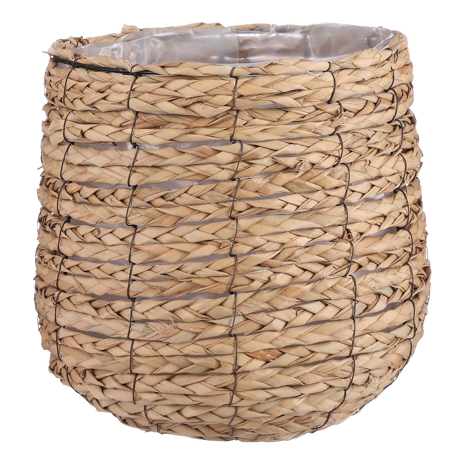 Mica Decorations -  Plantenmand mica avalon zeegras 31x30cm lichtbruin
