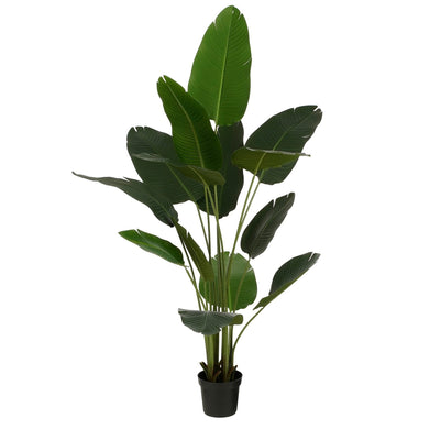 Mica Decorations -  Kunstplant mica bananen boom in pot | 2 stuks