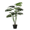 Mica Decorations - Plante artificielle mica monstera dans un pot en plastique | 4 pièces