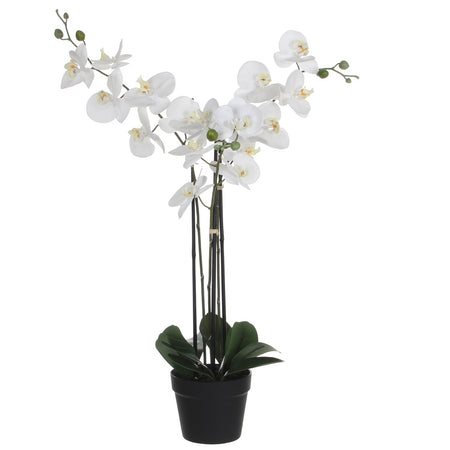 Mica Decorations -  Kunstplant mica phalaenopsis orchidee wit | 2 stuks