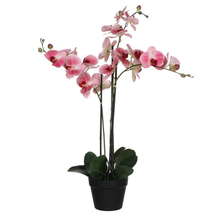 Mica Decorations -  Kunstplant mica phalaenopsis orchidee roze | 2 stuks