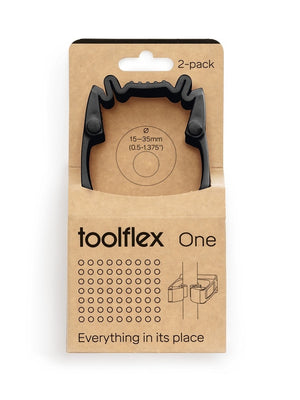 Toolflex - Support mural 1 2 pinces adapt 15 à 35 mm