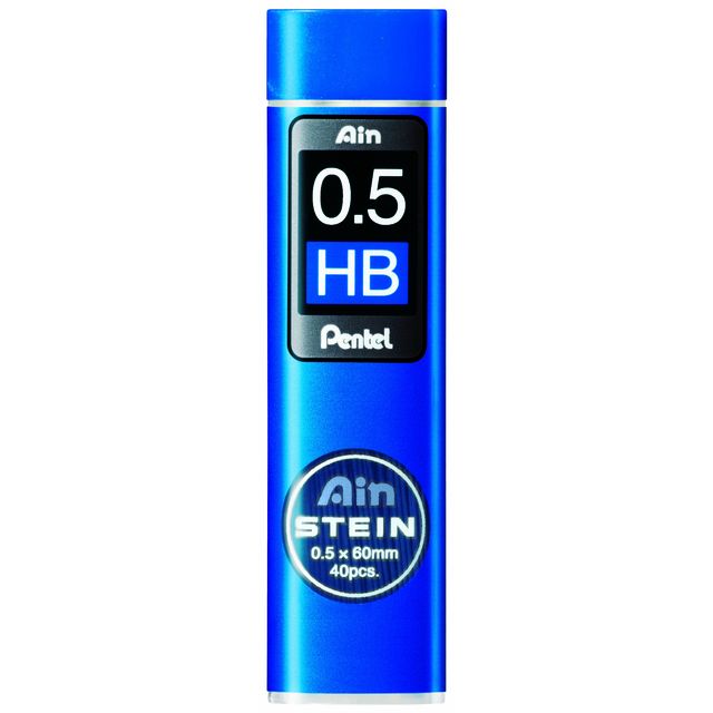 Pentel -  Potloodstift  ain stein hb 0.5mm koker 40st | 12 stuks