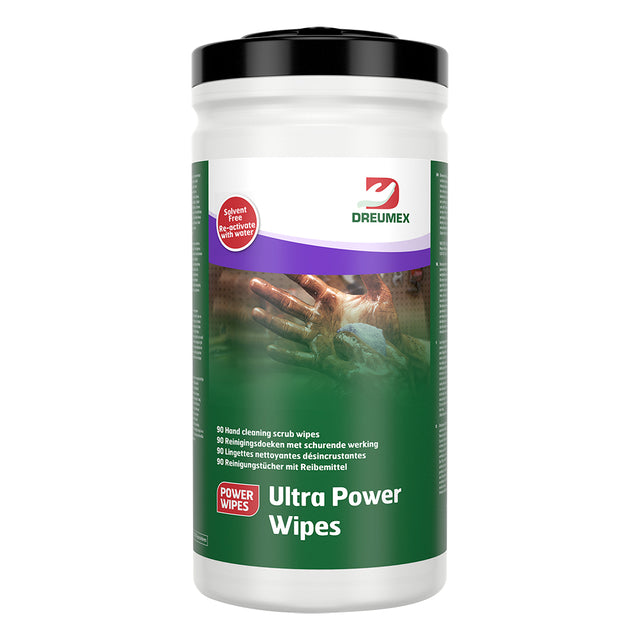 Dreumex - Chiffon de nettoyage Ultra Power Wipes boîte de 90 pièces blanc