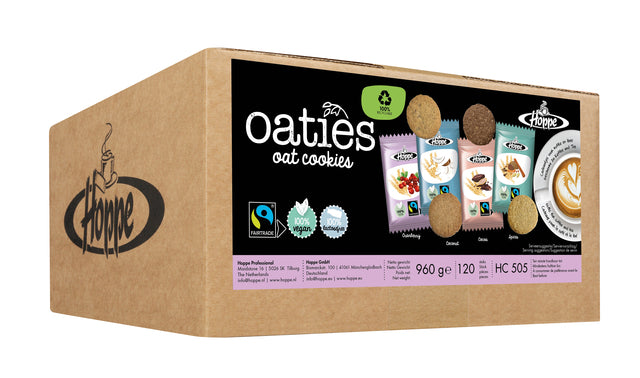 Hoppe - Mélange à biscuits équitable Haverkoek Oaties 120 pièces