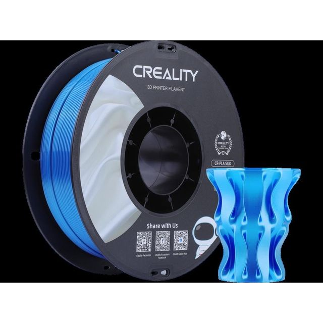 Creality - Filament 3D PLA 1.75mm Soie bleu 1kg