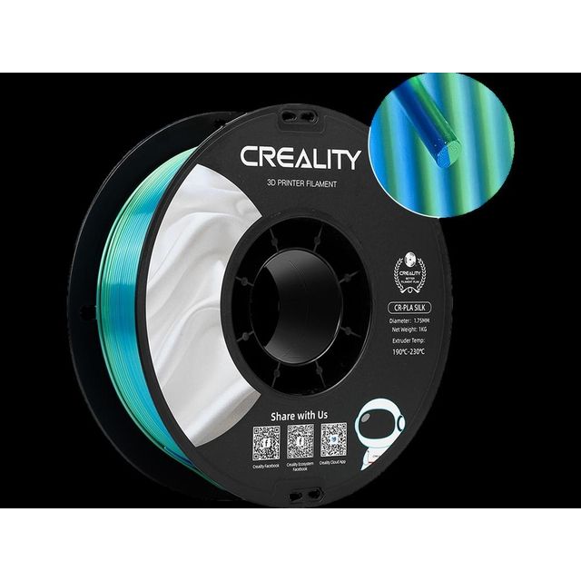 Creality - Filament 3D PLA 1.75mm bleu vert 1kg