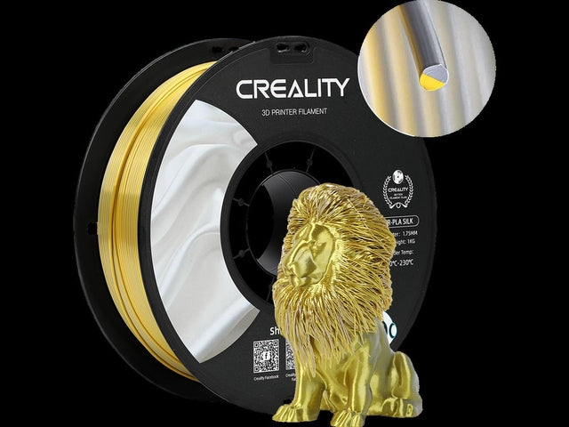 Creesity - 3D -Filament Creality PLA 1,75 mm Seiden Gold ZLVR 1 kg