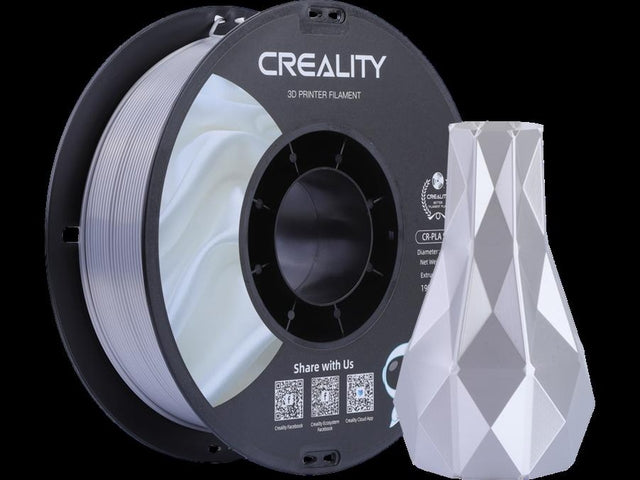 Creesity - 3D -Filament Creality PLA 1,75 mm Seide Silber 1 kg