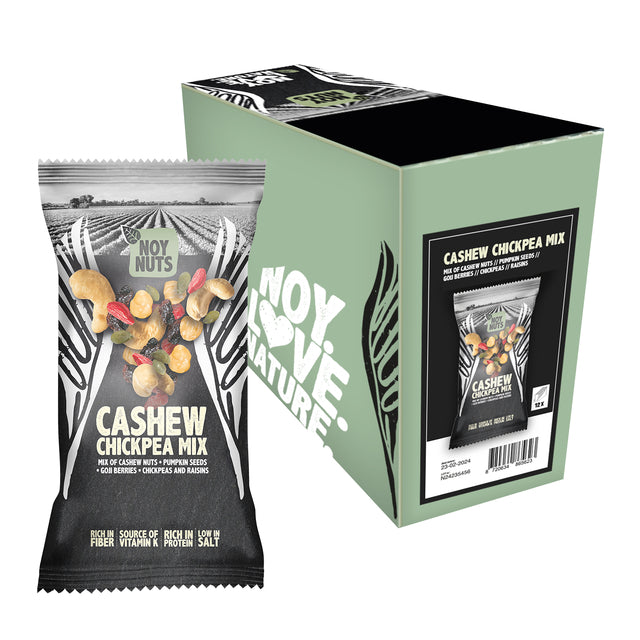 NoyNuts - Sachet de mélange de noix de cajou 45 grammes | 12 pièces