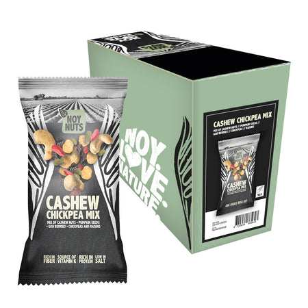NoyNuts - Sachet de mélange de noix de cajou 45 grammes | 12 pièces