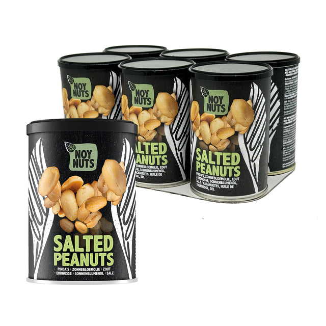 NoyNuts -  Pinda's  gezouten blik 150 gram | 6 stuks