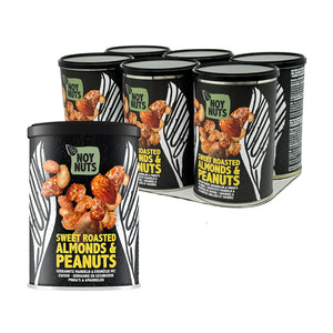 NoyNuts – Mit Mandeln gesüßte und geröstete Erdnüsse, Dose 135 Gramm