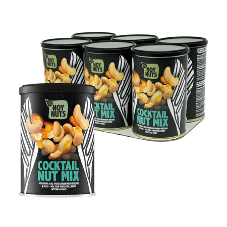 NoyNuts - Mélange de noix pour cocktail en boîte de 100 grammes | 6 pièces