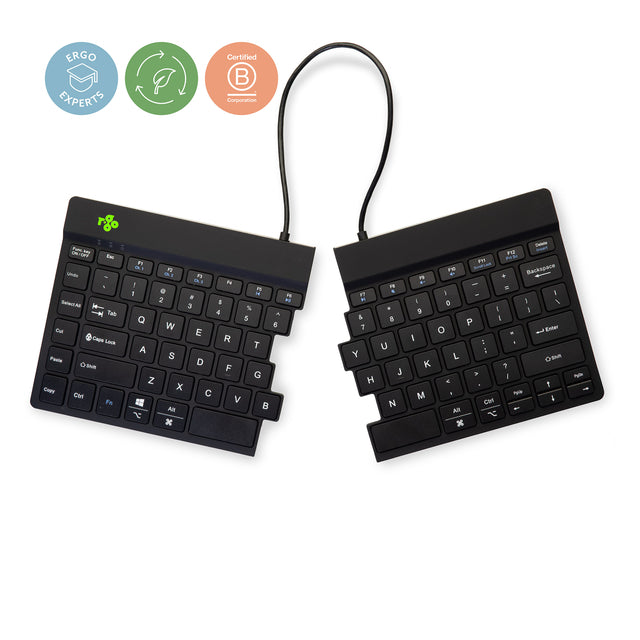 R-Go Tools - Tastatur R-Go Split Break QWERTY WL schwarz