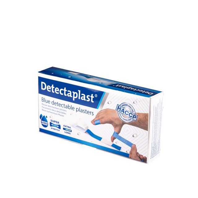 Detectaplast - Wasserabweisendes blaues Pflaster 180x20mm 100 Stück