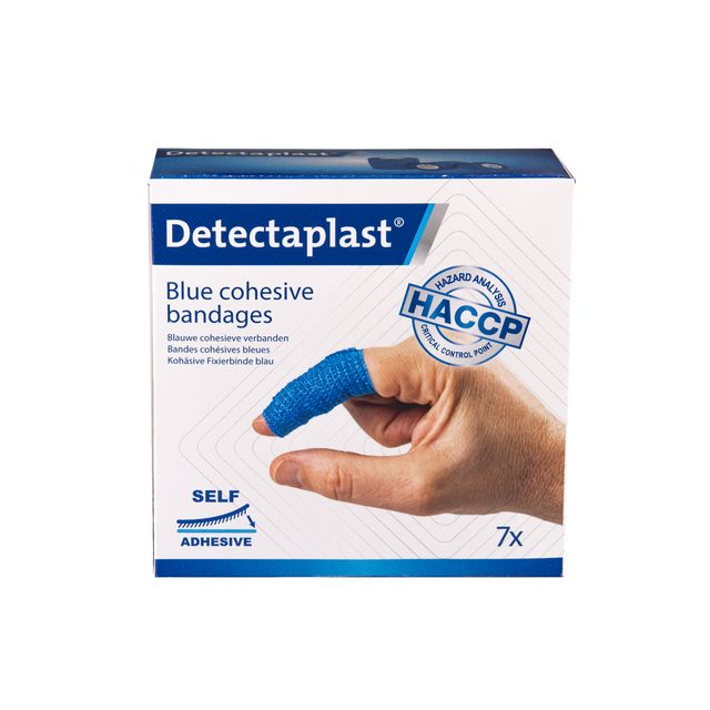 Detectaplast - Kohäsive Binde blau sortiert 7 Stück