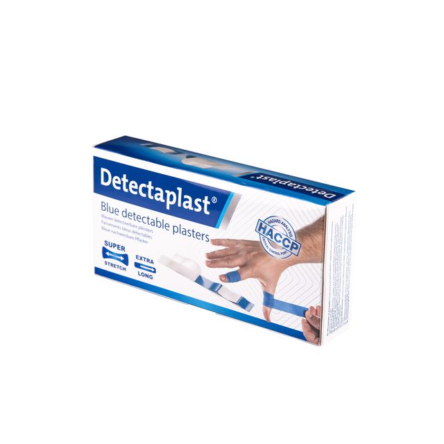 Detectaplast - Enduit textile élastique bleu 180x20mm 100 pièces