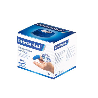Detectaplast - Plâtre rapide bleu 2,5cmx4,5m 3 pièces