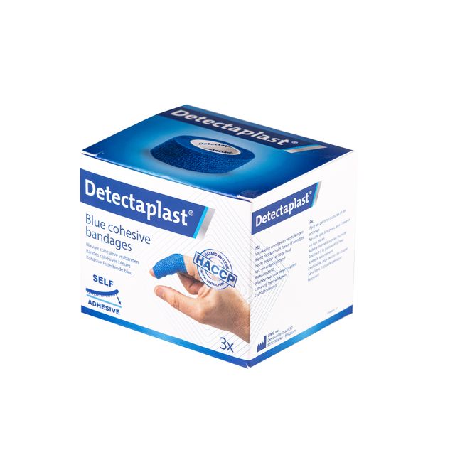 Detectaplast - Plâtre rapide bleu 2,5cmx4,5m 3 pièces