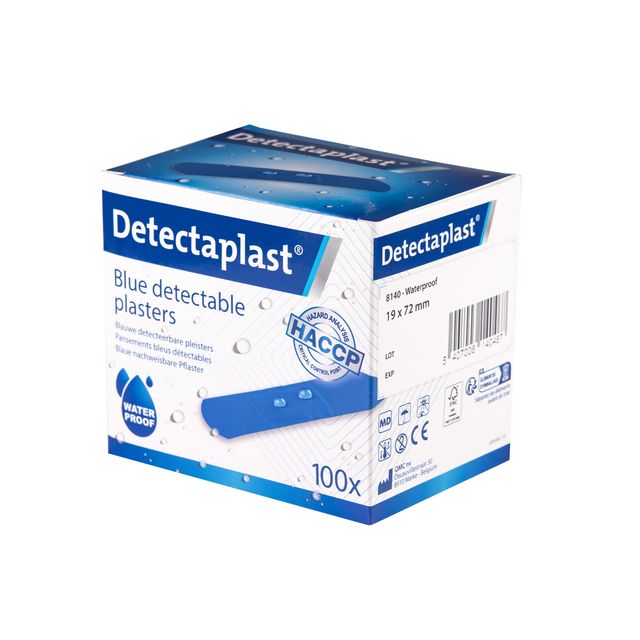 Detectaplast - Enduit bleu hydrofuge 19x72mm 100 pièces
