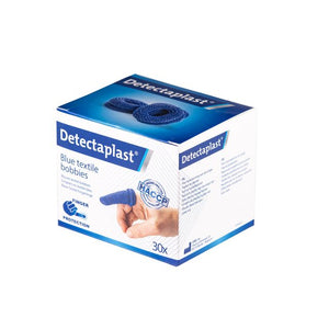 Detectaplast - Fingerlings textile bleu 30 pièces