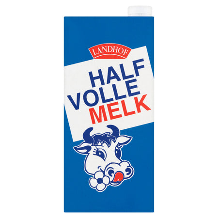 Landhof - Lait demi-conservation pack 1 litre | 12 pièces