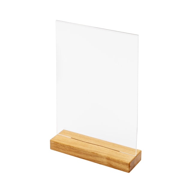 IEZZY Catering und Catering – Menükartenhalter Tischdisplay A4 Holz | 10 Stück