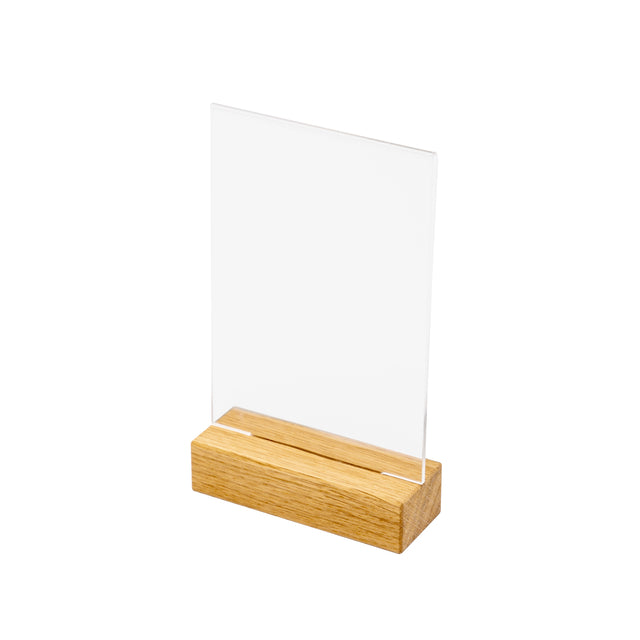 IEZZY Catering und Catering – Menükartenhalter Tischdisplay A6 Holz | 20 Stück