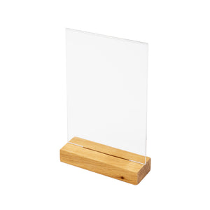 IEZZY Catering und Cate – Menükartenhalter, Tischdisplay, A5, Holz