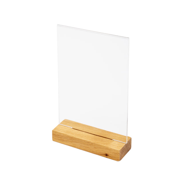 IEZZY Catering und Catering – Menükartenhalter Tischdisplay A5 Holz | 25 Stück