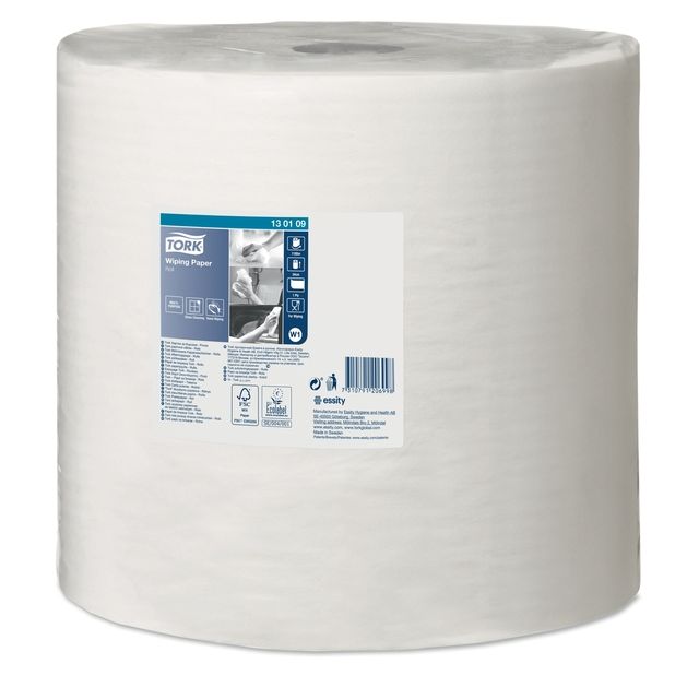 Tork - Papier nettoyant W1 Advanced 1 couche 1180m blanc 130109