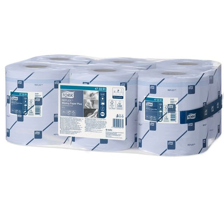 Tork - Papier nettoyant M4 Reflex Plus Advanced 2 couches 450 feuilles bleu 473391