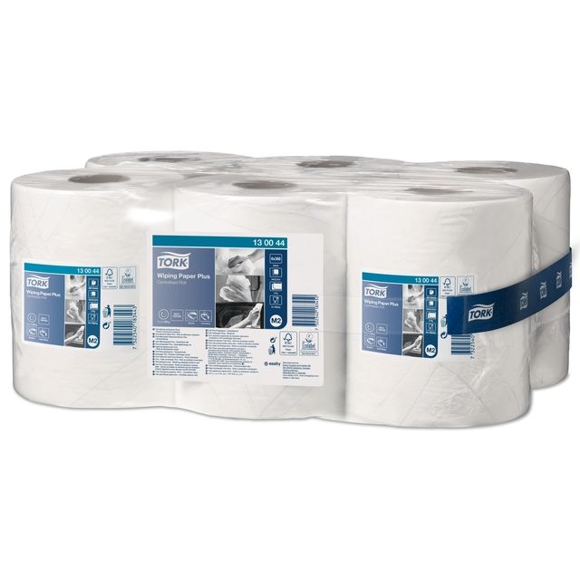 Tork - Papier nettoyant M2 Plus 2 couches 125m blanc 130044