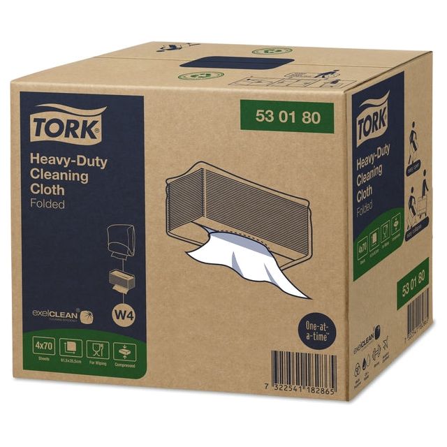 Tork - Reinigingsdoek w4 gevouwen wit 530180