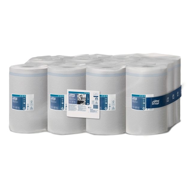 Tork - Papier nettoyant M3 Reflex Advanced 1 couche 343 feuilles blanc 473246