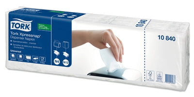 Tork - Serviette N4 Xpressnap Universal pli 1/4 1 couche 213x330mm 1125 feuilles blanc 10840 | 8 pièces