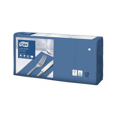 Tork -  Lunchservet advanced achtstevouw donkerblauw | 10 stuks