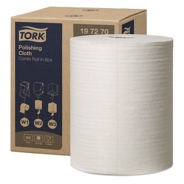 Tork - Reinigingsdoek w1 w2 w3 premium 1laags wit