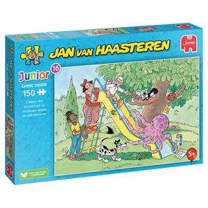 Jan van Haasteren -  Puzzel jvh junior de gladde glijbaan 150