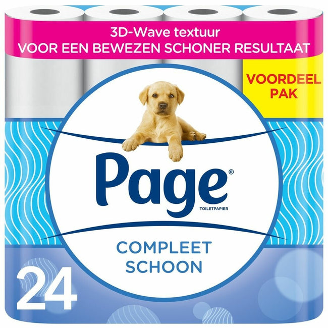 Page - Toilettenpapier Complete Clean 2-lagig 140 Blatt 24 Rollen weiß