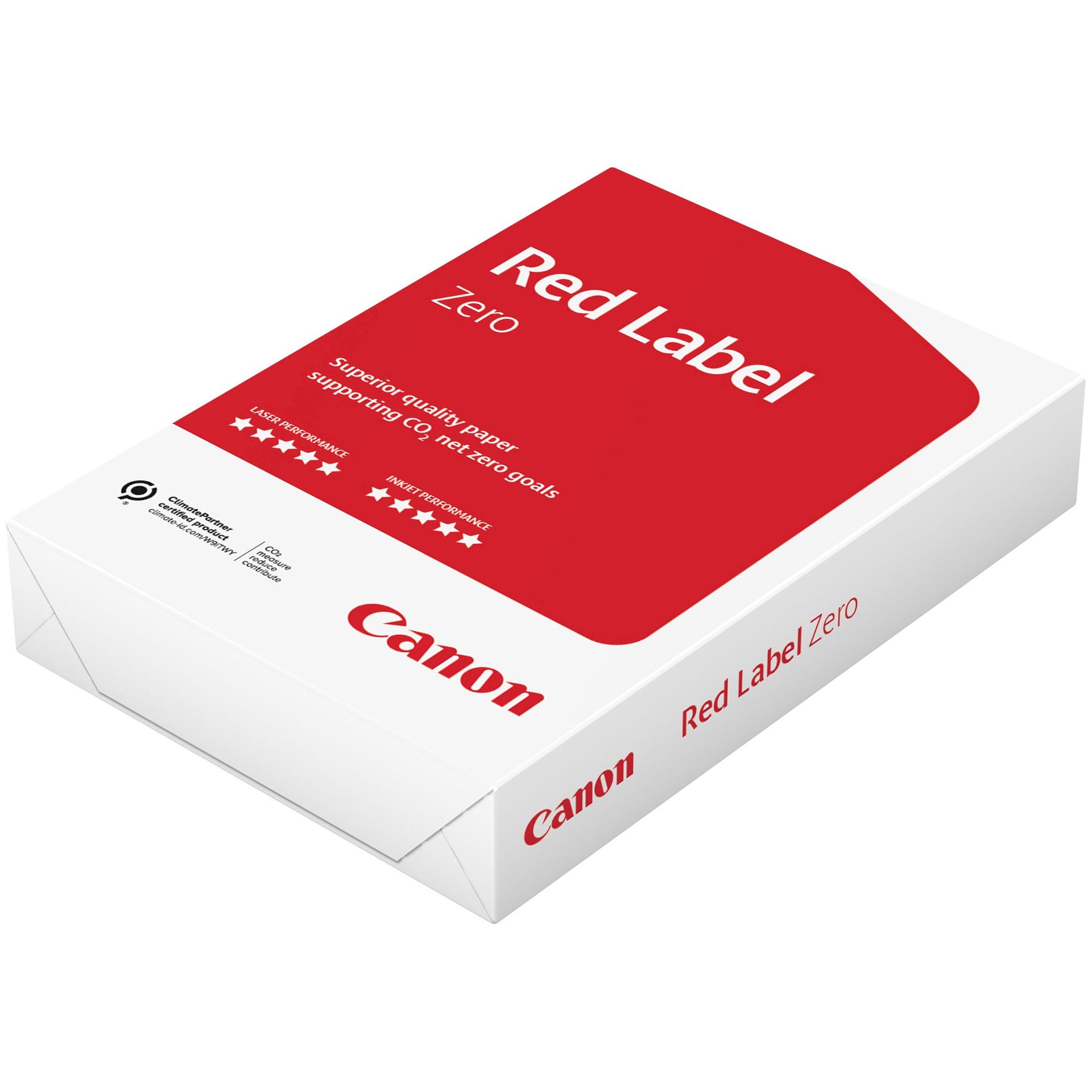Canon - Papier copie Red Label Zero A4 80gr blanc 500 feuilles | 5 pièces
