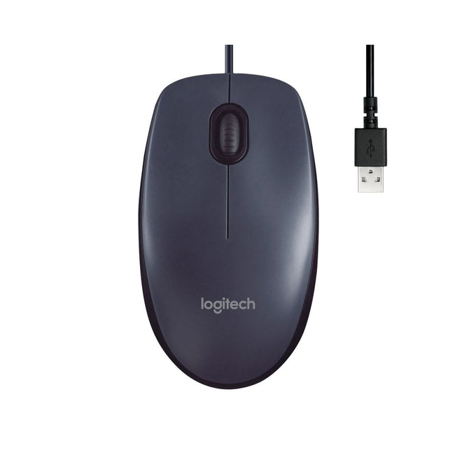 Logitech -  Muis  usb b100 zwart