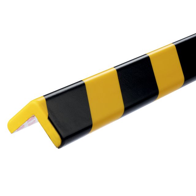 Durable - Profilé de protection C35 coin 1m jaune noir | 5 pièces